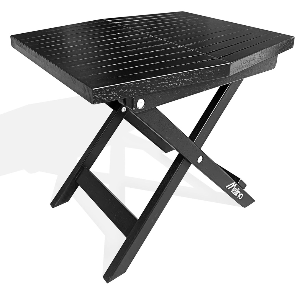 image:imageMelino Wooden Folding Outdoor Side Table 18x16x16 in FSC Certified Acacia Wood Weatherproof Small Table for Patio Porch Pool Backyard Garden Balcony amp Deck NaturalBlack