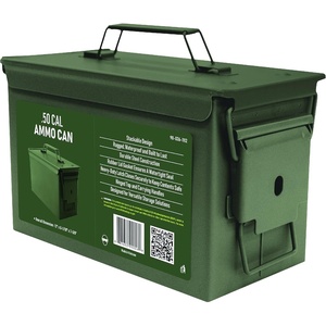 image:imageHOMESTEAD 50 Cal Metal Ammo Can  6Pack M2A1 Military Grade Ammo Storage Box Airtight amp WaterResistant Ammo Containers for LongTerm Storage Desert Tan ColorGreen