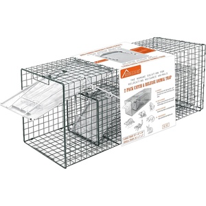 image:imageHOMESTEAD Heavy Duty Live Trap  Professional Style OneDoor Live Animal Traps for Rabbit Squirrel Possum Skunk Kitten Mink Small24 inch  32 inch